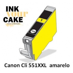 Tinteiro Alimentar Canon CLI-551Y XXL Amarelo 